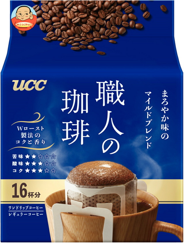 UCC 職人の珈琲 ワンドリップコーヒー まろやか味のマイルドブレンド (7g×16P)×12袋入