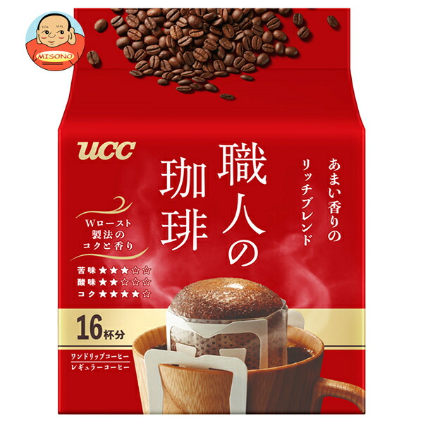 UCC 職人の珈琲 ワンドリップコーヒー あまい香りのリッチブレンド (7g×16P)×12袋入