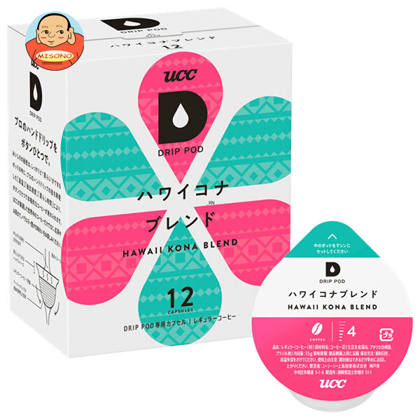 UCC DRIP POD(ドリップポッド) ハワイコナブレンド 12P×12箱入