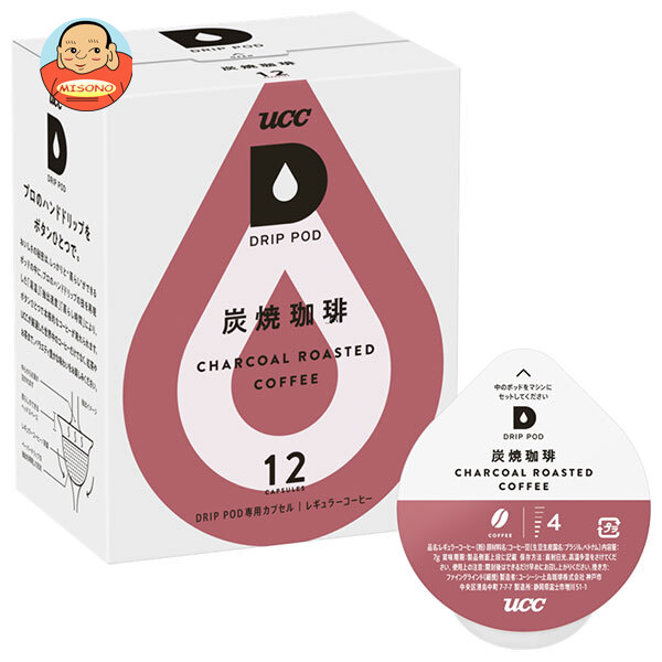 UCC DRIP POD(ドリップポッド) 炭焼珈琲 12P×12箱入