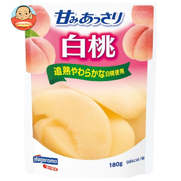 はごろもフーズ 甘みあっさり 白桃 180gパウチ×6袋入