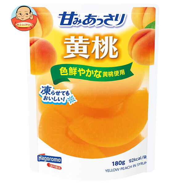 はごろもフーズ 甘みあっさり 黄桃 180gパウチ×6袋入