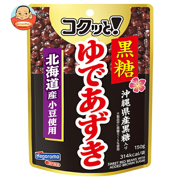 はごろもフーズ コクッと!黒糖ゆであずき 150gパウチ×6個入