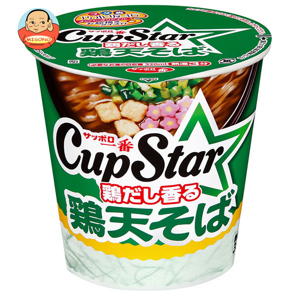 サンヨー食品 サッポロ一番 カップスター 鶏天そば 64g×12個入