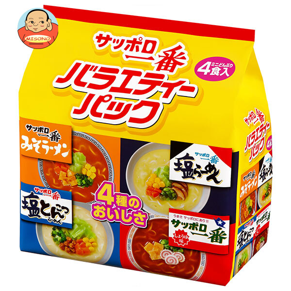 サンヨー食品 サッポロ一番 ミニどんぶり バラエティーパック 4食入×6個入