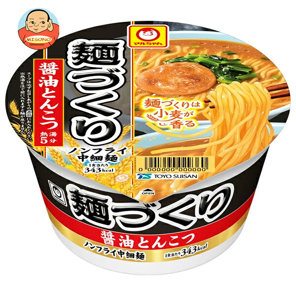 東洋水産 マルちゃん 麺づくり 醤油とんこつ 96g×12個入