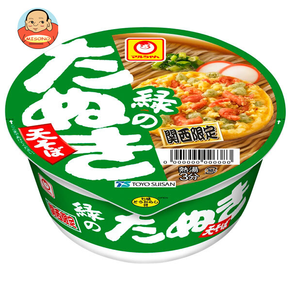 東洋水産 マルちゃん 緑のたぬき天そば(関西) 101g×12個入