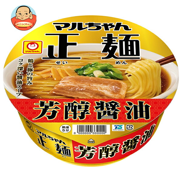東洋水産 マルちゃん正麺 カップ 芳醇醤油 120g×12個入｜ 送料別