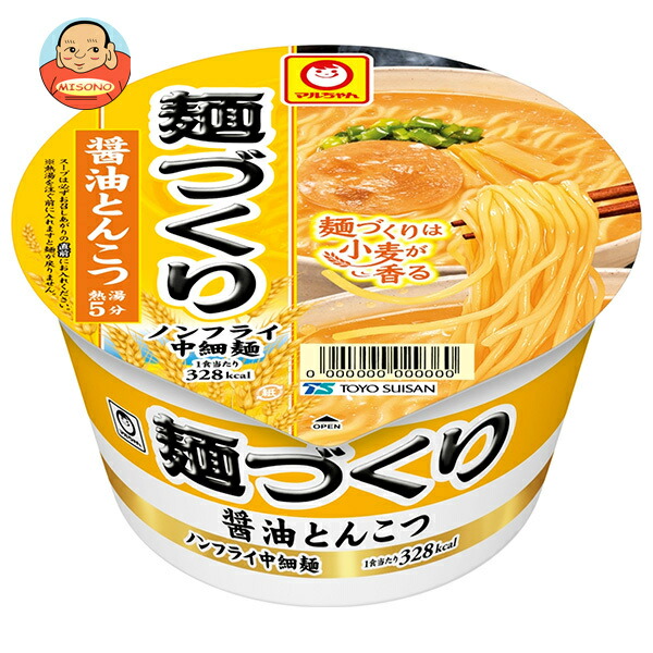 東洋水産 マルちゃん 麺づくり 醤油とんこつ 91g×12個入