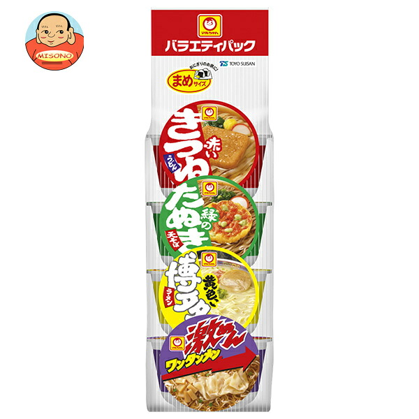 東洋水産 マルちゃん まめバラエティパック 4食入り 西向け 160g×6袋入
