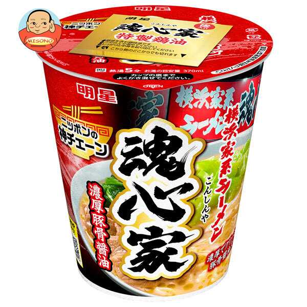 明星食品 ニッポンの神チェーン 魂心家 濃厚豚骨醤油 105g×12個入