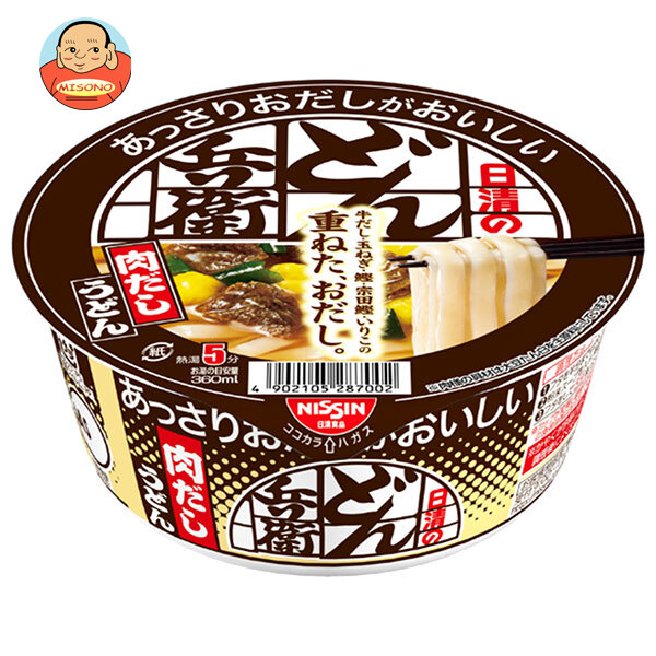 日清食品 日清のあっさりおだしがおいしいどん兵衛 肉だしうどん 74g×12個入