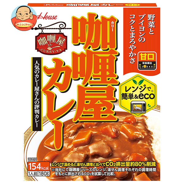ハウス食品 カリー屋 カレー 甘口 180g×10個入