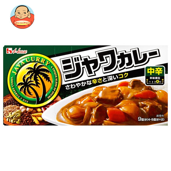 ハウス食品 ジャワカレー 中辛 185g×10個入
