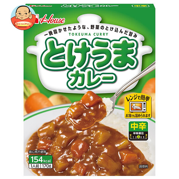 ハウス食品 とけうまカレー 中辛 170g×30個入