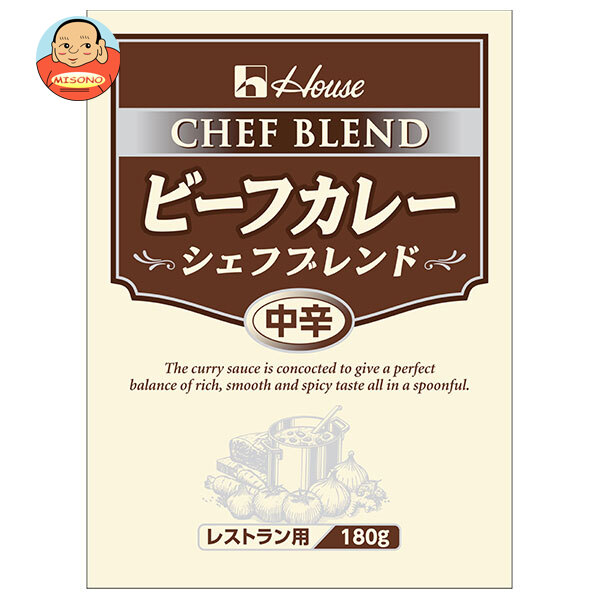 ハウス食品 ビーフカレー シェフブレンド 中辛 180g×30袋入