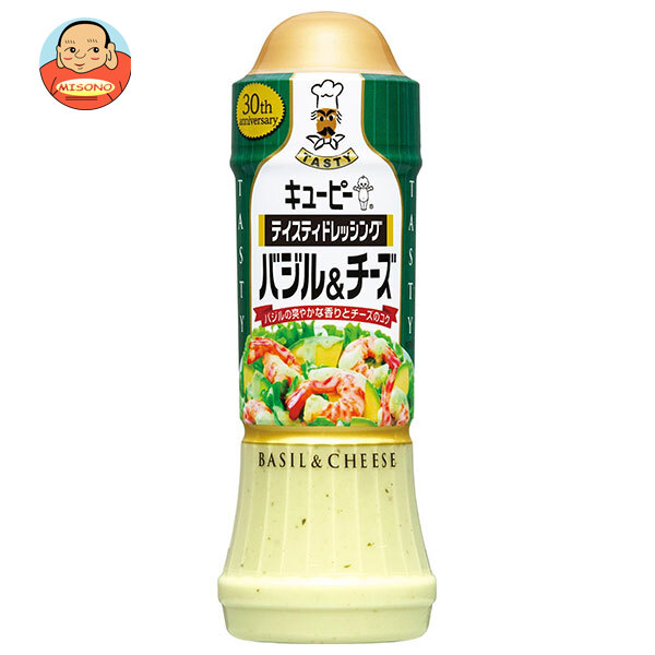 キューピー テイスティドレッシング バジル&チーズ 210mlPET×12本入