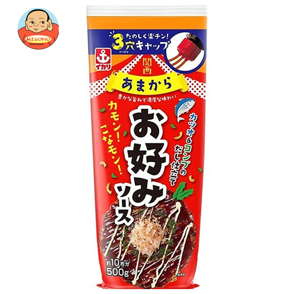 イカリソース 関西あまから お好みソース 500g×10本入