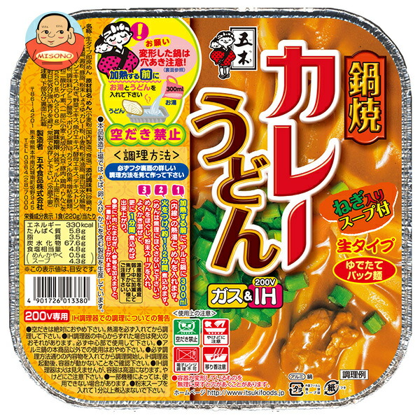 五木食品 鍋焼カレーうどん 220g×18個入