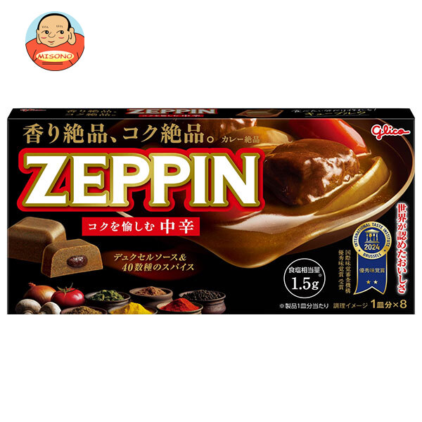 江崎グリコ カレーZEPPIN 中辛 175g×10個入