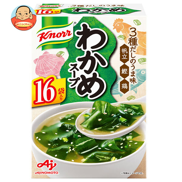 味の素 クノール わかめスープ 16袋入 166.4g×3個入