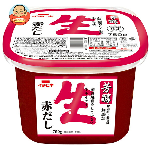 イチビキ 芳醇生赤だし 750g×6個入