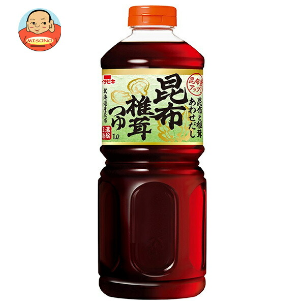 イチビキ あわせだし 昆布椎茸つゆ 1Lペットボトル×8本入