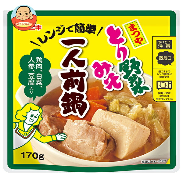 イチビキ とり野菜みそ 一人前鍋 170g×10袋入