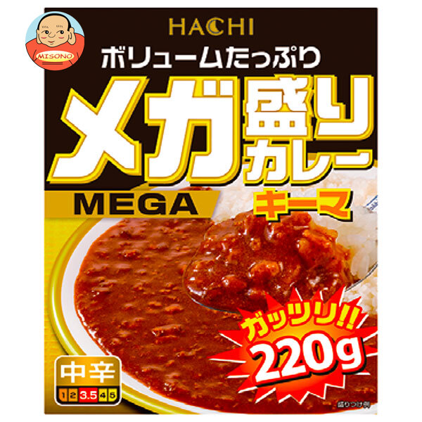 ハチ食品 メガ盛りカレー キーマ 中辛 220g×22袋入