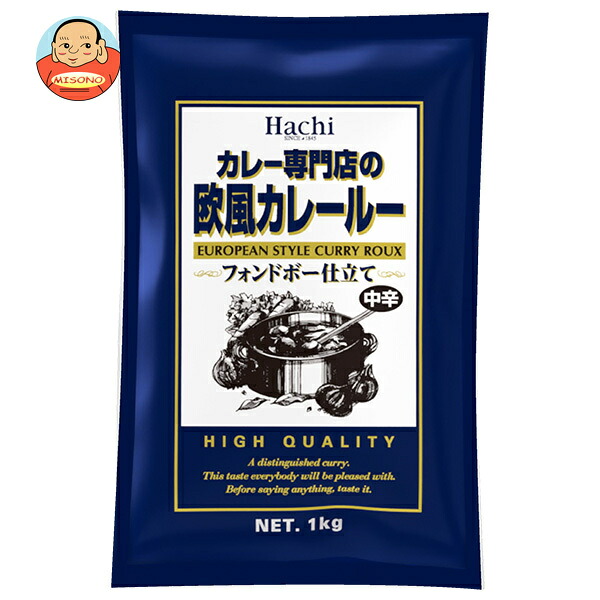 ハチ食品 カレー専門店の 欧風カレールー 中辛 1kg×12個入