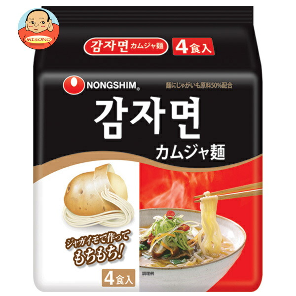 農心ジャパン カムジャ麺 4食パック×12個入