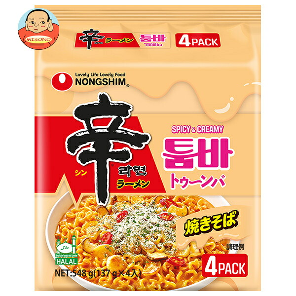 農心ジャパン 辛ラーメン トゥーンバ 4食パック×8袋入