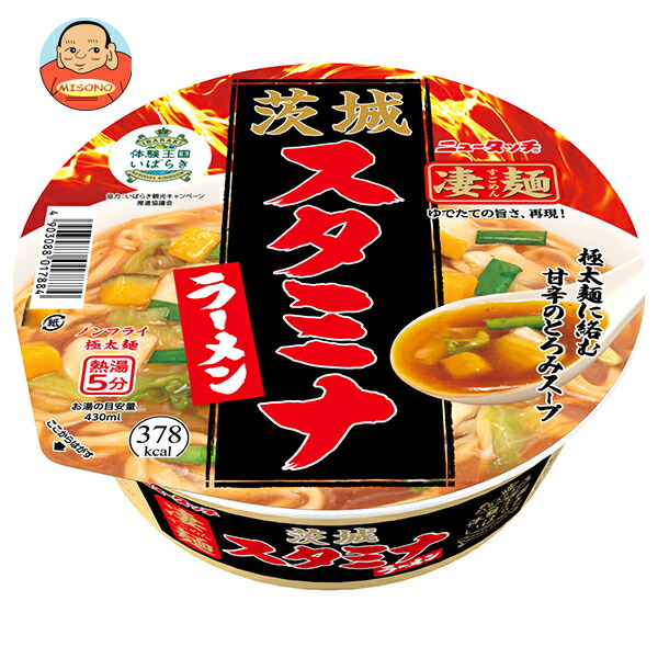 ヤマダイ ニュータッチ 凄麺 茨城スタミナラーメン 115g×12個入