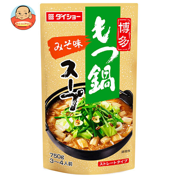 ダイショー 博多もつ鍋スープ みそ味 750g×10袋入