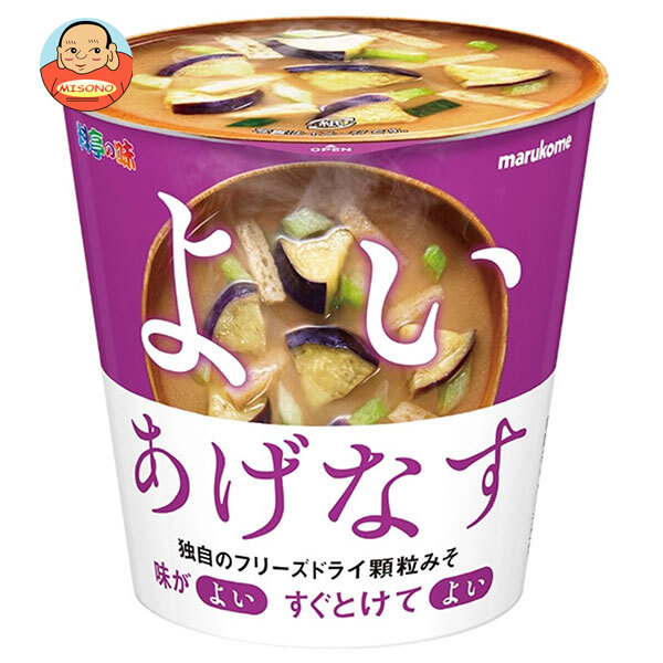 マルコメ フリーズドライ顆粒みそ汁 よい揚げなす 1食(9g)×6個入