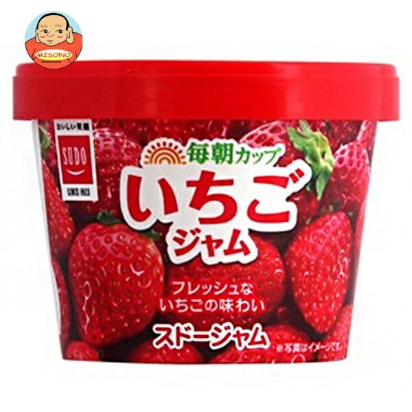 スドージャム 毎朝カップ いちごジャム 120g×12個入