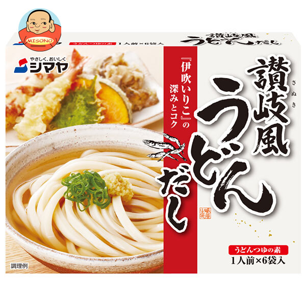シマヤ 讃岐風うどんだし 6袋×10個入