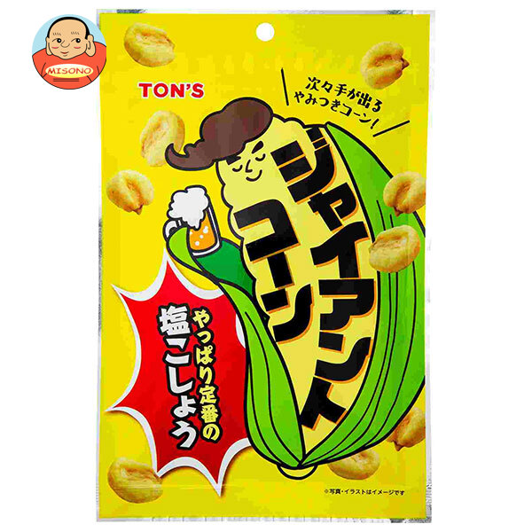 東洋ナッツ トン ジャイアントコーン 塩こしょう 60g×10袋入｜ 送料別