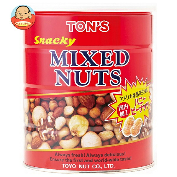 東洋ナッツ トン スナッキー ミックスナッツ 650g缶×6個入