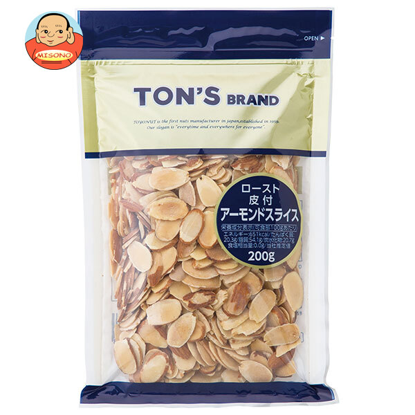東洋ナッツ トン 皮付きアーモンドスライス 200g×20袋入