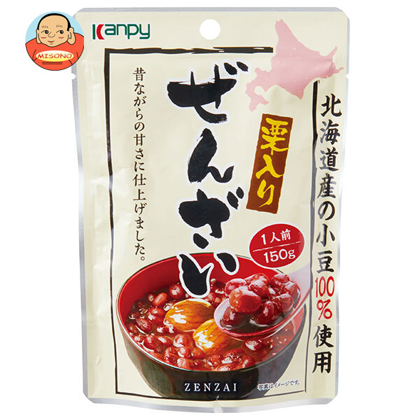 カンピー 栗入りぜんざい 150g×12袋入