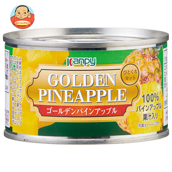 カンピー ゴールデンパインアップル ひとくちカット(パインアップル果汁づけ) 225g缶×24個入