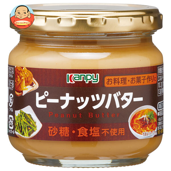 カンピー ピーナッツバター 砂糖 食塩不使用 150g瓶×6個入