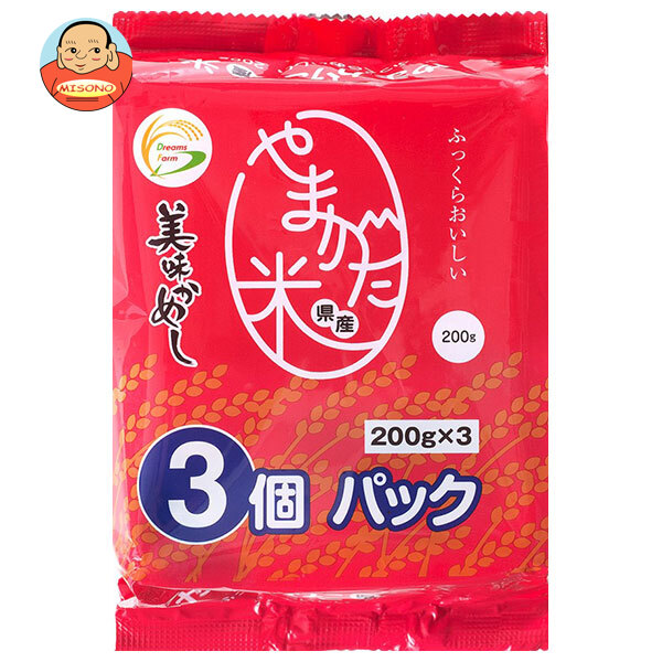 ドリームズファーム 美味かめし 山形県産米 (200g×3P)×8個入