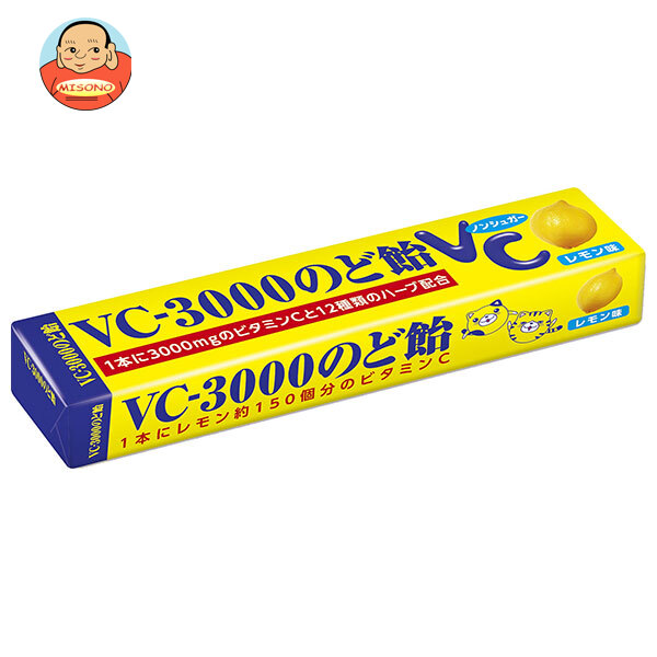 ノーベル製菓 VC-3000のど飴 レモン味 スティック 10粒×10個入