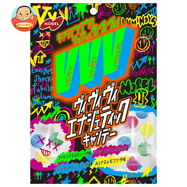 ノーベル製菓 ヴィヴィヴィ エナジェティックキャンデー ドリンクアソート 70g×6袋入