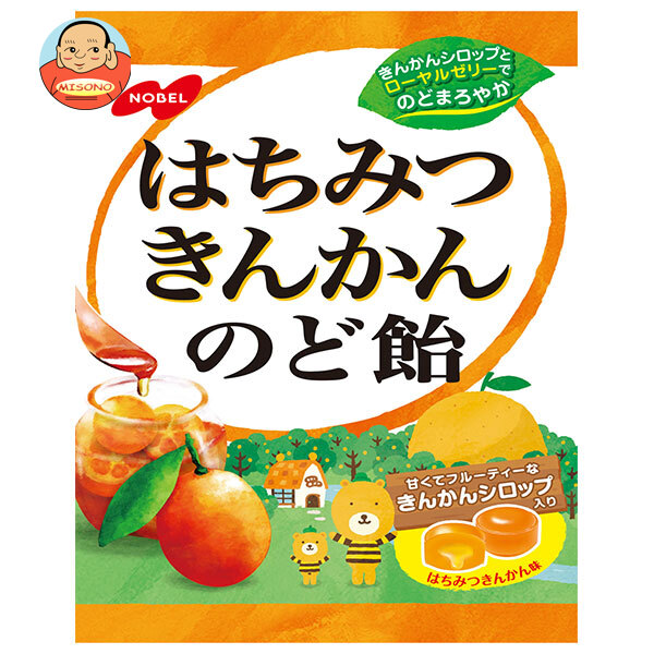 ノーベル製菓 はちみつきんかんのど飴 110g×6個入