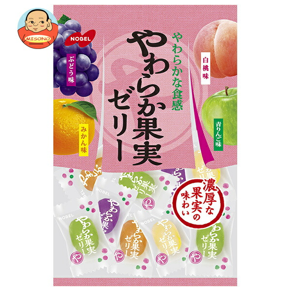 ノーベル製菓 やわらか果実ゼリー 230g×6袋入