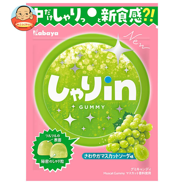 カバヤ しゃりinグミ マスカットソーダ 52g×10袋入
