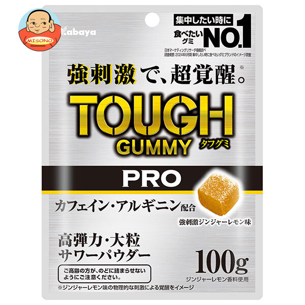 カバヤ タフグミ PRO カフェインジンジャーレモン 100g×6袋入